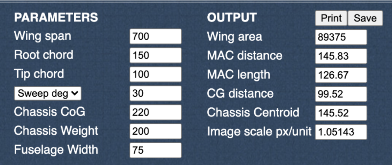 measurements to build plane