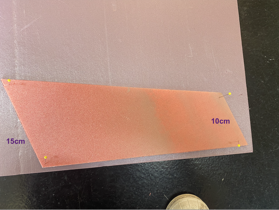 traced the wing